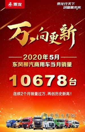 2020年5月東風(fēng)柳汽商用車當(dāng)月銷量10678臺(tái)