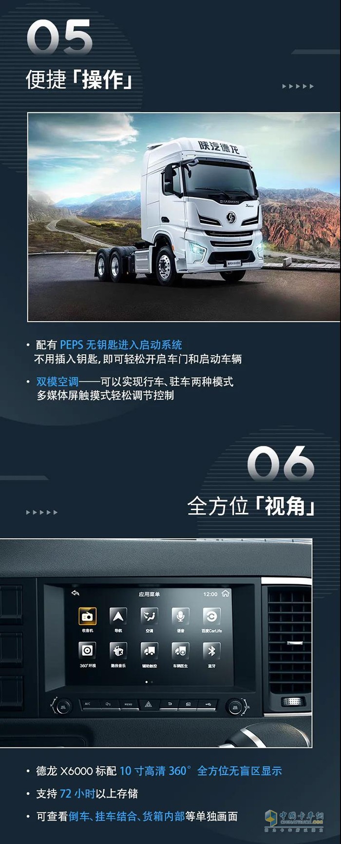 陜汽重卡,德龍X6000,牽引車