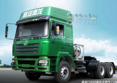 陜汽 德龍F(tuán)3000 液化天然氣(LNG) 380馬力 6×4 牽引車(chē)